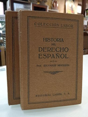 Portada del libro de Historia del Derecho Español. Dos tomos