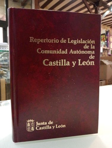Portada del libro de Repertorio de legislación de la Comunidad de Castilla y León