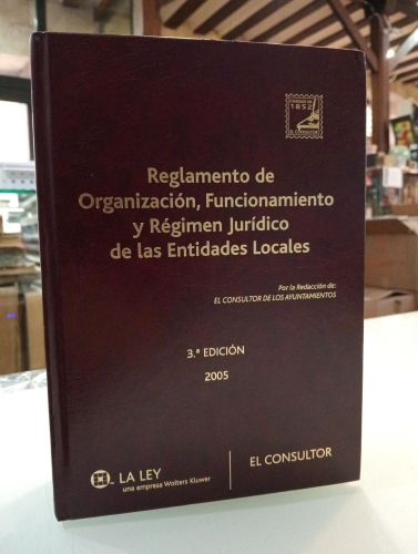 Portada del libro de Reglamento de organización, funcionamiento y régimen jurídico de las entidades locales