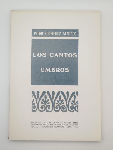 Portada del libro de Los cantos umbros