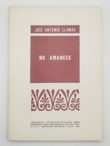 Portada del libro de No amanece
