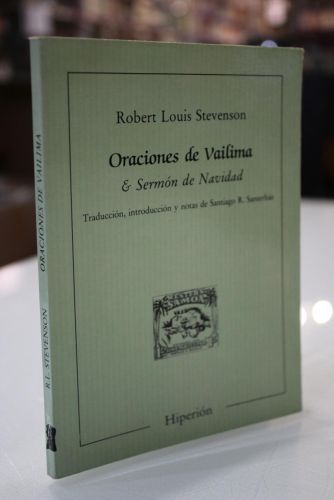 Portada del libro de Oraciones de Vailima. Sermón de Navidad