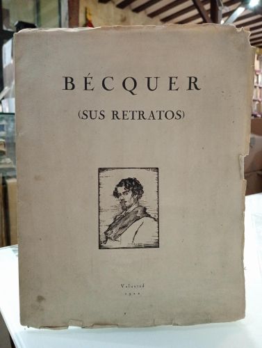 Portada del libro de Bécquer. Sus retratos