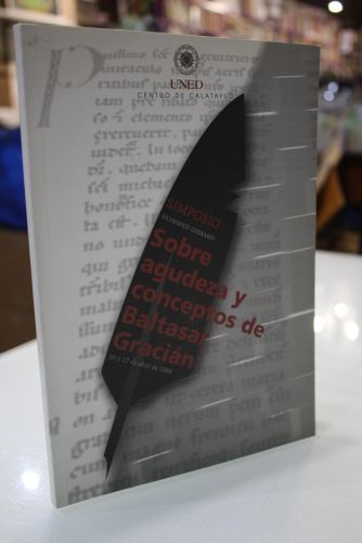 Portada del libro de Sobre agudeza y conceptos de Baltasar Gracián.- Simposio Filosófico-Literario.