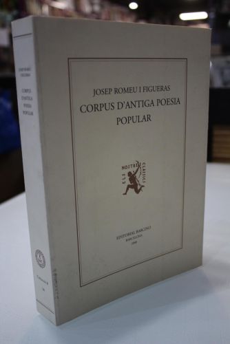 Portada del libro de Corpus d'antiga poesia popular