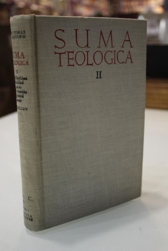 Portada del libro de Suma Teológica de Santo Tomás de Aquino. Tomo II. Tratado de la Santísima Trinidad. Tratado de la Creación...