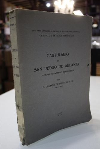 Portada del libro de Cartulario de San Pedro de Arlanza. Antiguo Monasterio Benedictino.