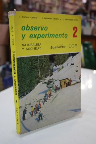 Portada del libro de Observo y experimento 2. Naturaleza y sociedad.