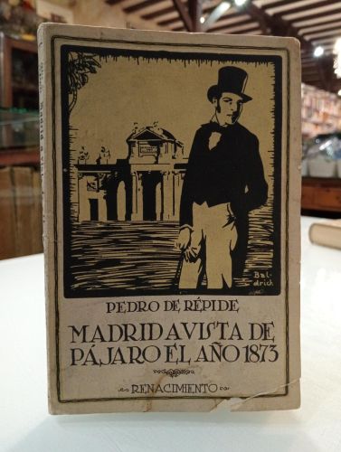 Portada del libro de Madrid a vista de pájaro el año 1873