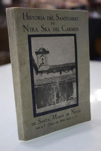 Portada del libro de Historia del Santuario de Nuestra Señora del Carmen de Santa María de Nava.