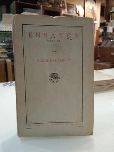 Portada del libro de Ensayos. Tomo VI