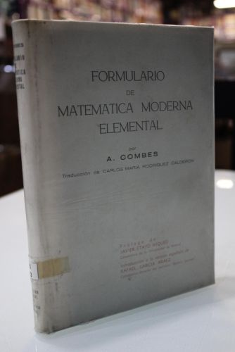 Portada del libro de Formulario de matemática moderna elemental.