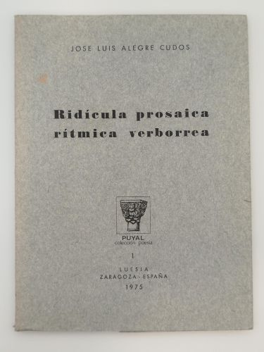 Portada del libro de Ridícula prosaica, rítmica verborrea