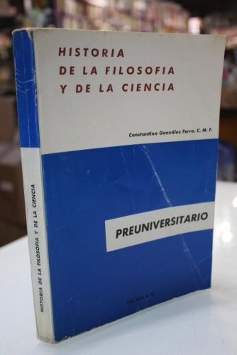 Portada del libro de Historia de la filosofía y de la ciencia. Curso preuniversitario.