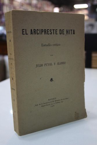 Portada del libro de El Arcipreste de Hita. Estudio crítico.