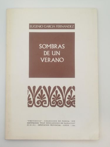 Portada del libro de Sombras de un verano