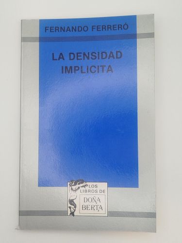 Portada del libro de La densidad implícita [Dedicado]