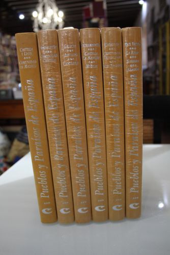 Portada del libro de Pueblos y paraísos de España.- 6 tomos.