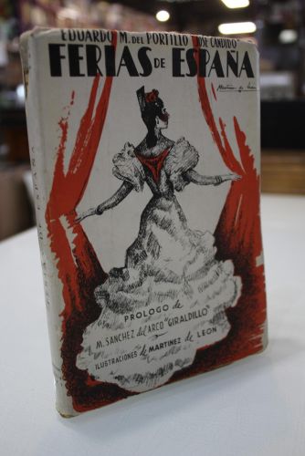 Portada del libro de Ferias de España (Itinerario). Libro de Horas de la fiesta Taurina (Cartas a Mister o M'sie)