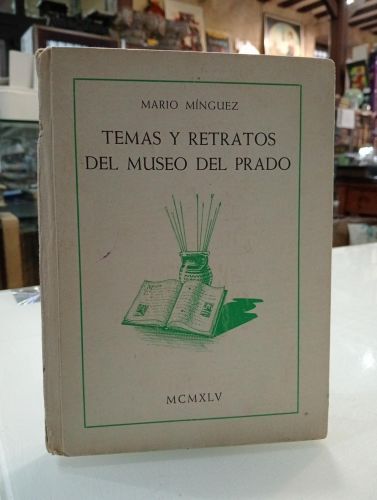 Portada del libro de Temas y retratos del Museo del Prado [Dedicado]