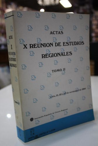 Portada del libro de Actas X Reunión de Estudios Regionales Tomo II