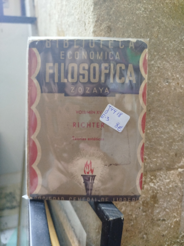 Portada del libro de Biblioteca Económica Filosófica Zozaya. Teorías estéticas