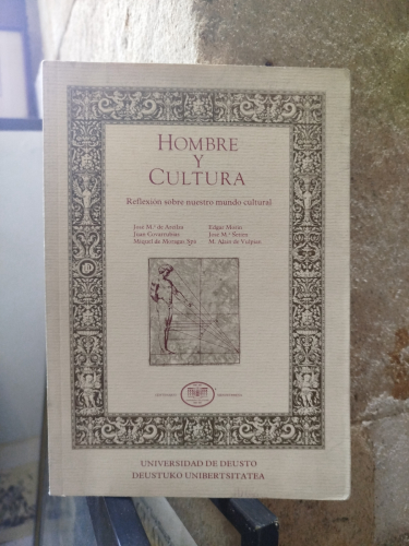 Portada del libro de Hombre y cultura. Reflexión sobre nuestro mundo cultural.