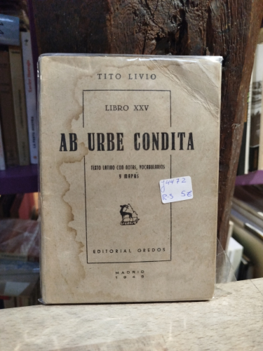 Portada del libro de Ad urbe condita. Libro XXV