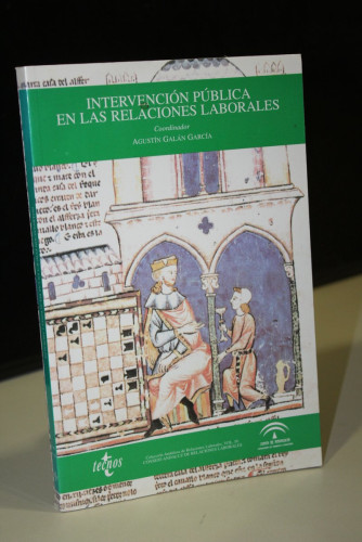 Portada del libro de Intervención pública en las relaciones laborales