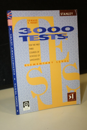 Portada del libro de 3000 tests. For the first three courses of schools of languages. Elementary Level.- Rosset, Edward,...