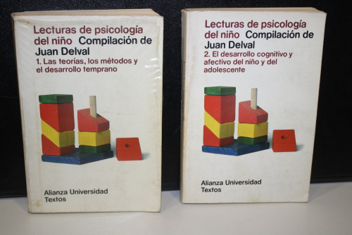 Portada del libro de Lecturas de psicología del niño. Compilación de Juan Delval. Obra completa en dos tomos.