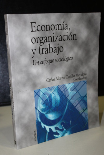 Portada del libro de Economía, organización y trabajo. Un enfoque sociológico.- Castillo Mendoza, Carlos alberto.