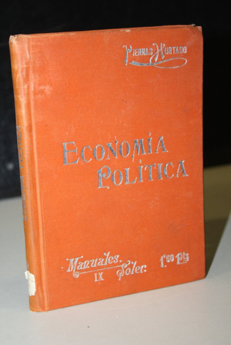 Portada del libro de Vocabulario de la economía. Exposición de la nomenclatura y de los principales conceptos de esa ciencia.
