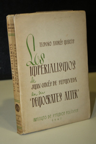 Portada del libro de Los imperialismos de Juan Ginés de Sepúlveda en su 