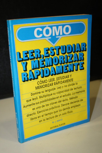 Portada del libro de Cómo leer, estudiar y memorizar rápidamente