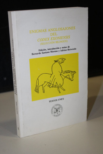 Portada del libro de Enigmas anglosajones del Codex Exoniensis. Selección bilingüe.
