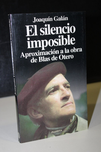 Portada del libro de El silencio imposible. Aproximación a la obra de Blas de Otero