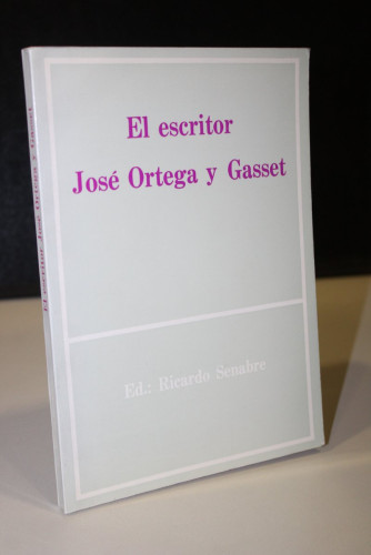Portada del libro de El escritor José Ortega y Gasset