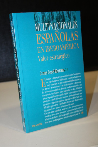 Portada del libro de Multinacionales españolas en iberoamérica. Valor estratégico