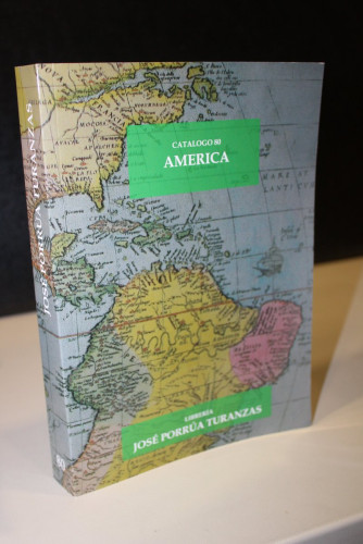 Portada del libro de Catálogo de libros, manuscritos y documentos que tratan de América.