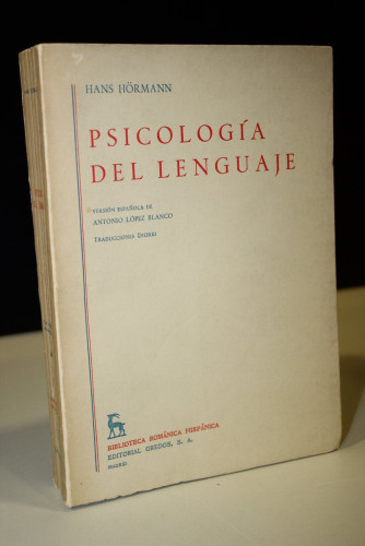 Portada del libro de Psicología del lenguaje