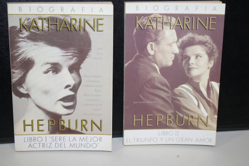 Portada del libro de Biografía. Katherine Hepburn.- Edwards, Anne.- Dos tomos.