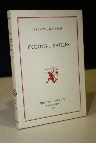 Portada del libro de Contes i faules.- Eiximenis, Francesc.