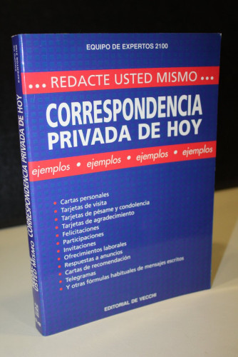 Portada del libro de Redacte usted mismo. Correspondencia privada de hoy