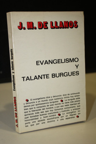 Portada del libro de Evangelismo y talante burgués