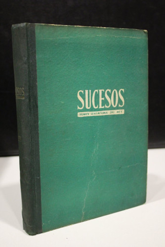 Portada del libro de Sucesos. Crónica sensacional del mes. 1953. Números 1-12.