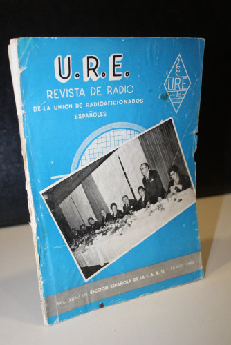Portada del libro de U.R.E. Revista de Radio de la Unión de Radioaficionados Españoles. Vol. XII. Nº. 132. Junio 1962.