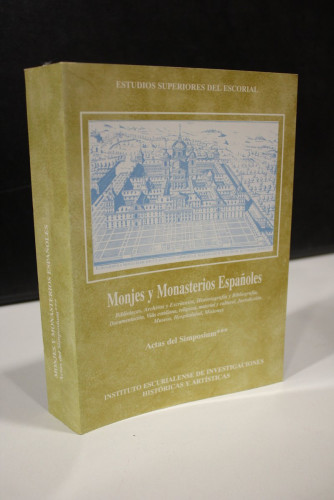 Portada del libro de Monjes y Monasterios Españoles. Actas del Simposium (1/5-IX-1995), Tomo III. Bibliotecas, Archivos y...