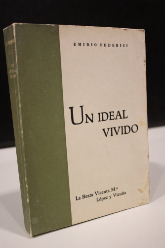 Portada del libro de Un ideal vivido. La Beata Vicenta Mª. López y Vicuña
