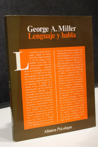 Portada del libro de Lenguaje y habla